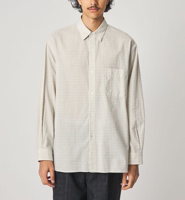 STEVEN ALAN「＜Steven Alan＞ オーガニックコットン ドビー チェック レギュラーカラー シャツ LOOSE」|シャツ・ブラウス|