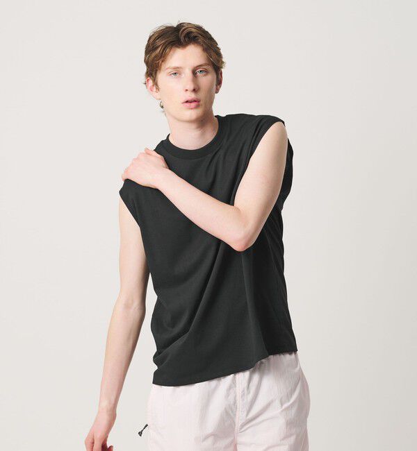 California General Store「＜CGS.＞リサイクル ポリエステル LUCK ノースリーブ Tシャツ 吸水速乾 UV軽減」|タンクトップ|