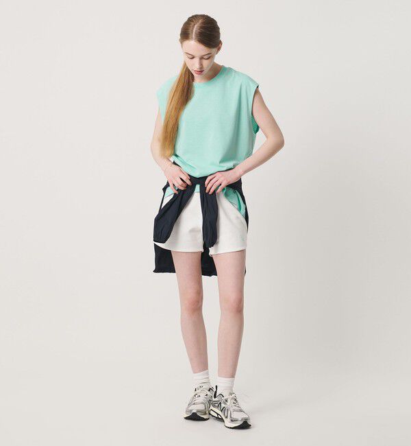 California General Store「＜CGS.＞リサイクル ポリエステル LUCK ノースリーブ Tシャツ 吸水速乾 UV軽減」|タンクトップ|