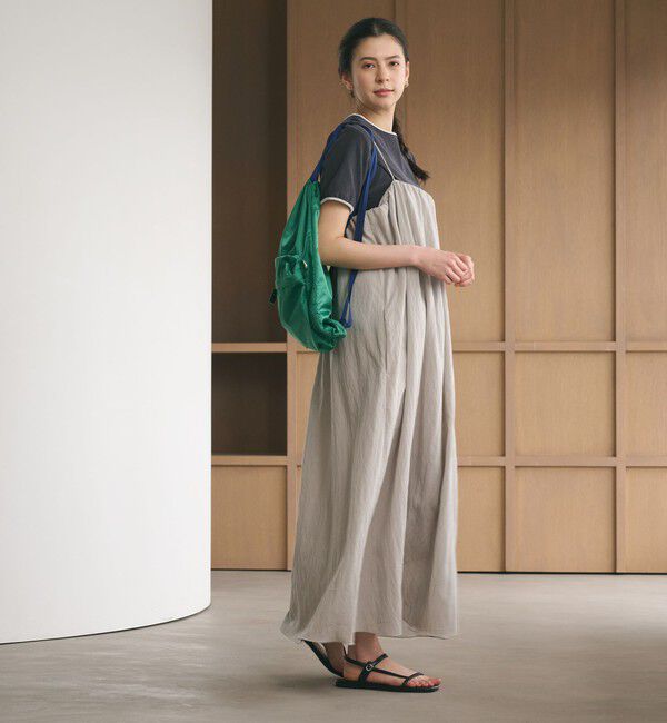 BEAUTY&YOUTH UNITED ARROWS「ギャザー ロングキャミソール ワンピース ウォッシャブル」|ワンピース|