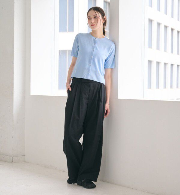 BEAUTY&YOUTH UNITED ARROWS「ナイロンコットン ワイドタックパンツ ウォッシャブル」|その他|