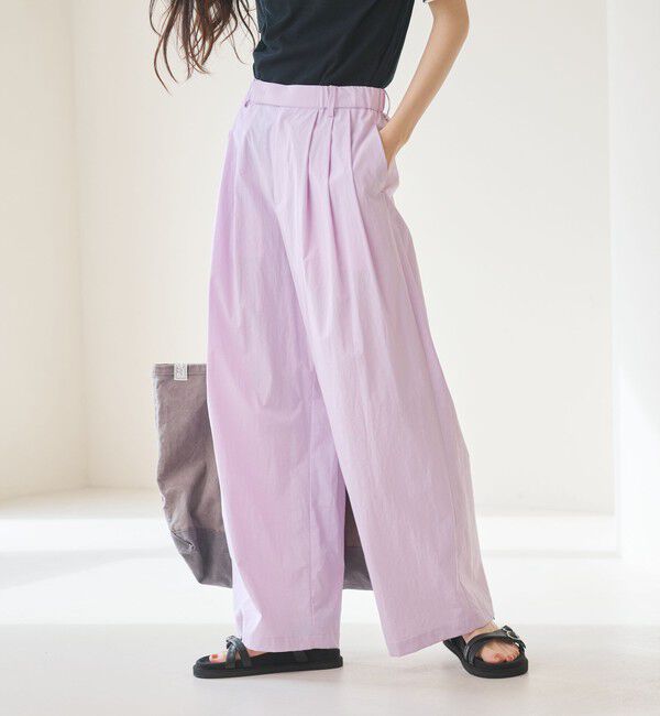 BEAUTY&YOUTH UNITED ARROWS「ナイロンコットン ワイドタックパンツ ウォッシャブル」|その他|