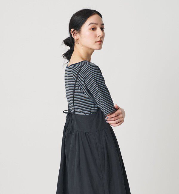 BEAUTY&YOUTH UNITED ARROWS「コットン パイルボーダー 5分袖カットソー」|Tシャツ・カットソー|