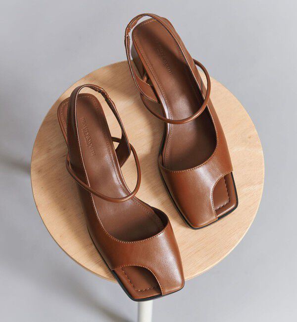 BEAUTY&YOUTH UNITED ARROWS「オープントゥ バックストラップミュール サンダル」|サンダル|