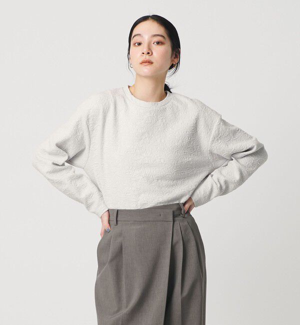 BEAUTY&YOUTH UNITED ARROWS「ジャガード クルーネック プルオーバー」|Tシャツ・カットソー|