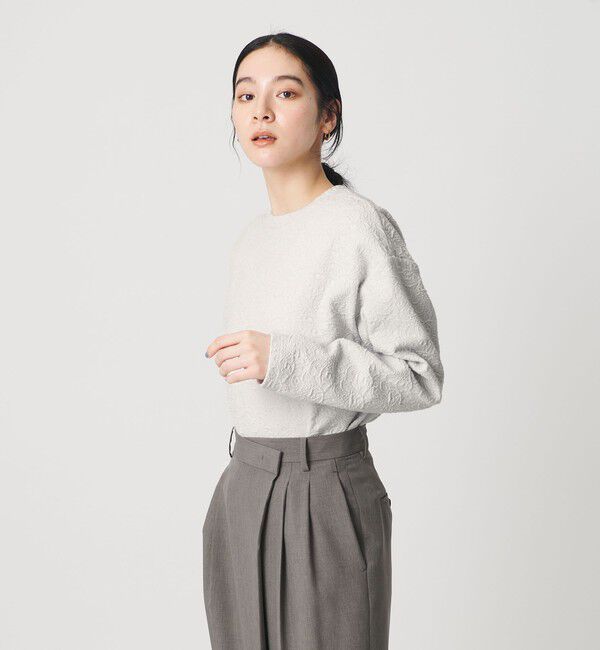 BEAUTY&YOUTH UNITED ARROWS「ジャガード クルーネック プルオーバー」|Tシャツ・カットソー|