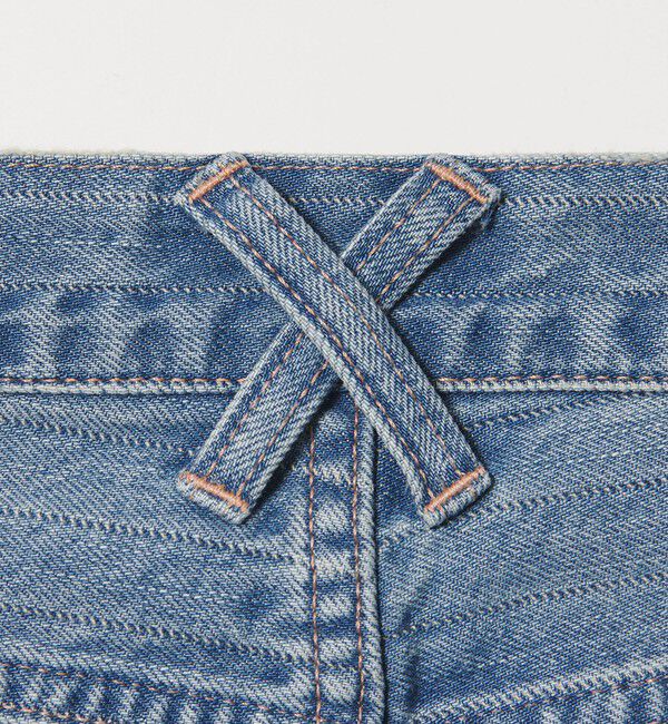 MONKEY TIME「ドビー ストライプ デニム バギー パンツ」|チノ|