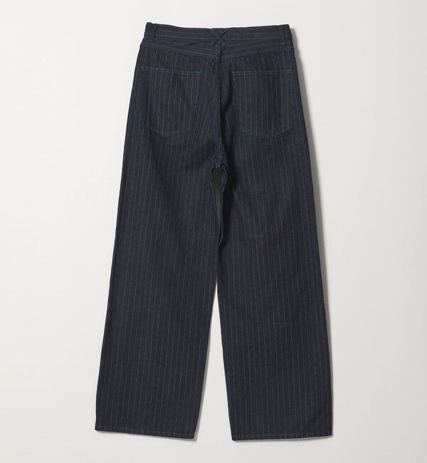 MONKEY TIME「ドビー ストライプ デニム バギー パンツ」|チノ|