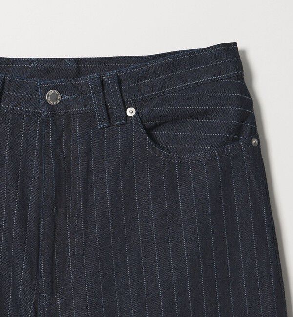 MONKEY TIME「ドビー ストライプ デニム バギー パンツ」|チノ|