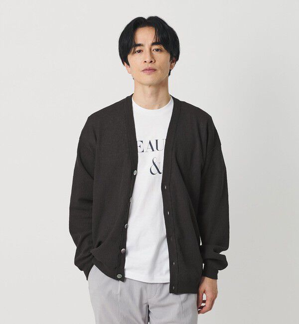BEAUTY&YOUTH UNITED ARROWS「エアミラノ Vネック カーディガン ウォッシャブル 抗菌 防臭機能付き」|カーディガン|