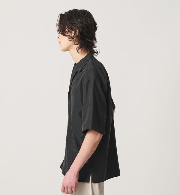 BEAUTY&YOUTH UNITED ARROWS「ドレーピー ディープ オープンカラー シャツ GRANDE型」|シャツ・ブラウス|