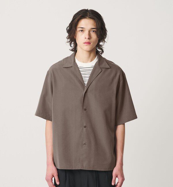 BEAUTY&YOUTH UNITED ARROWS「ドレーピー ディープ オープンカラー シャツ GRANDE型」|シャツ・ブラウス|