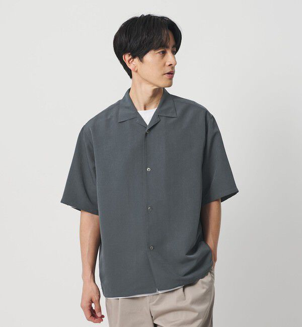 BEAUTY&YOUTH UNITED ARROWS「シルキータッチ ナロー オープンカラー シャツ FORM型」|シャツ・ブラウス|