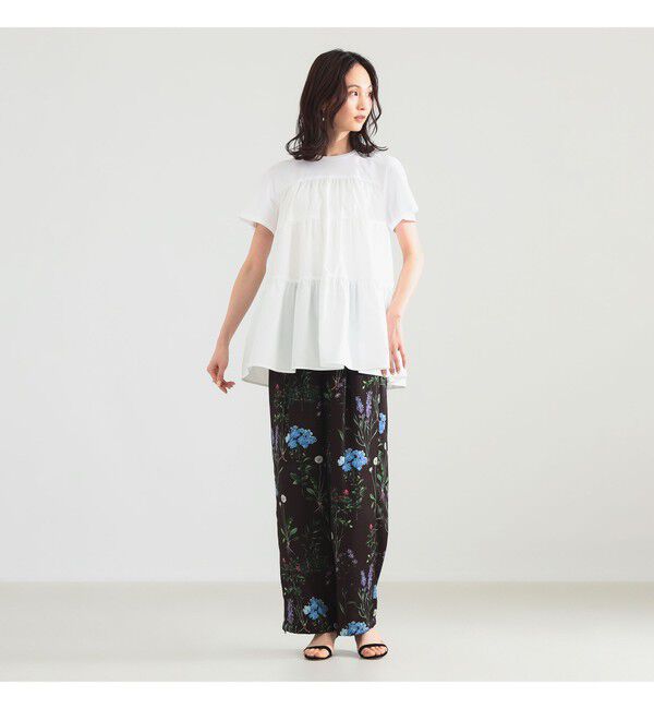 Demi-Luxe BEAMS 「コンビ ティアード プルオーバー」|シャツ・ブラウス|