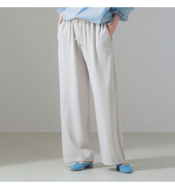 Demi-Luxe BEAMS 「【別注】WALENODE / パイル ストレートパンツ」|デニム|別注LIGHT.GREY