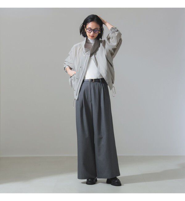 Demi-Luxe BEAMS 「ポプリン 2タックパンツ」|チノ|