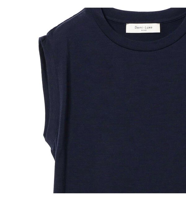 Demi-Luxe BEAMS 「ウォッシャブル ウール ノースリーブ Tシャツ」|Tシャツ・カットソー|