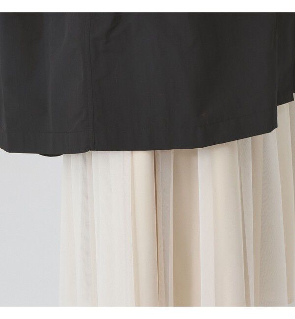 Ray BEAMS 「バック タック スタンドカラー コート（吸水速乾・UVカット）」|ダッフルコート|