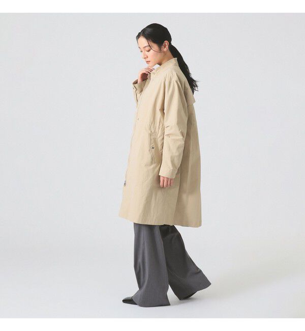 Ray BEAMS 「バック タック スタンドカラー コート（吸水速乾・UVカット）」|ダッフルコート|