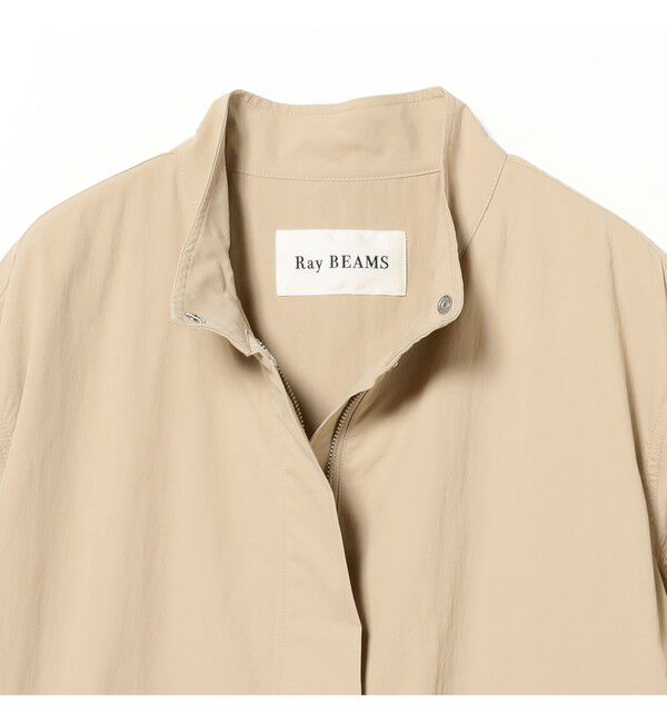 Ray BEAMS 「バック タック スタンドカラー コート（吸水速乾・UVカット）」|ダッフルコート|