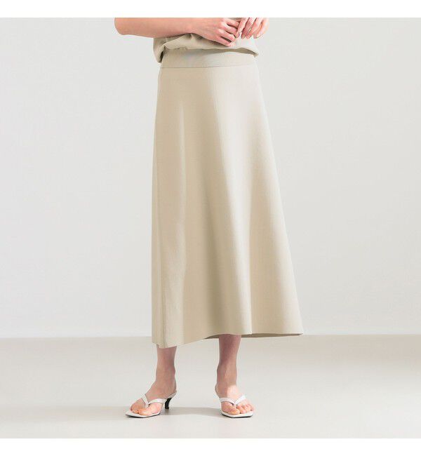 Demi-Luxe BEAMS 「SLOANE / 16ゲージ スムース編み スカート」|スカート|別注BEIGE