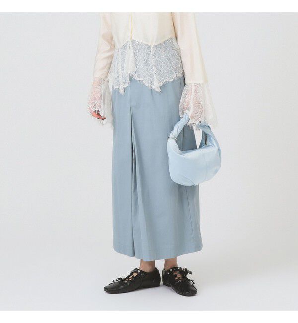 Ray BEAMS 「フロント ボックスタック タイトスカート」|スカート|BLUE