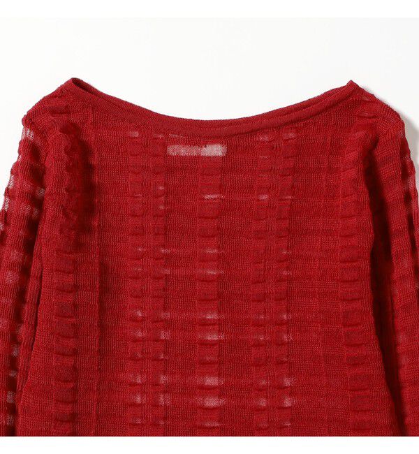 Demi-Luxe BEAMS 「TAN / チェックパターン プルオーバー ニット」|ニット・セーター|