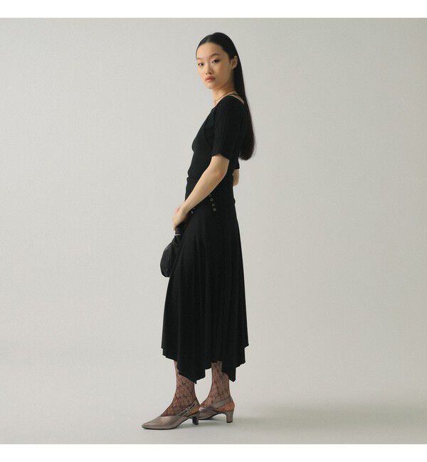 Ray BEAMS 「RIB キリカエ アシメネック Tシャツ」|Tシャツ・カットソー|