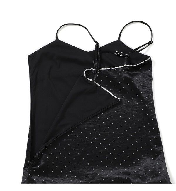 Ray BEAMS 「サテン ドット キャミワンピース」|ワンピース|