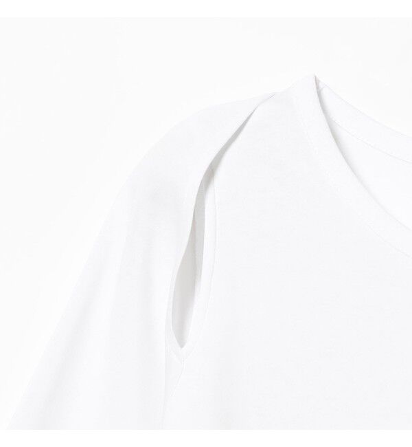 Ray BEAMS 「ショルダー オープン ロングスリーブ Tシャツ」|Tシャツ・カットソー|