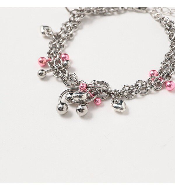 Ray BEAMS 「LOTUS PINK / ボディピアス チャーム ブレスレット」|その他|