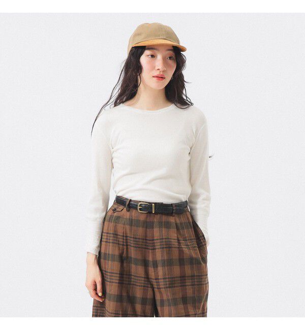 BEAMSBOY「リブ クルー 3/4」|Tシャツ・カットソー|