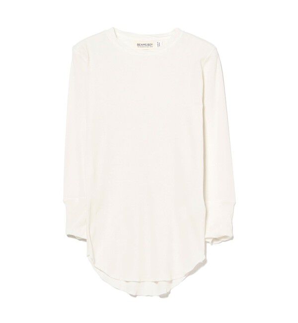 BEAMSBOY「リブ クルー 3/4」|Tシャツ・カットソー|