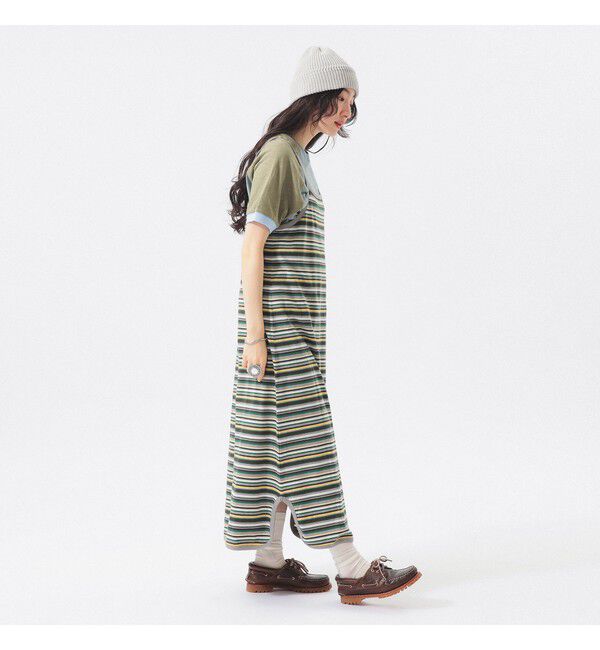 BEAMSBOY「マルチボーダー ワンピース」|ワンピース|GREEN