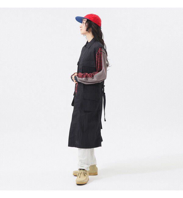 BEAMSBOY「ミリタリー ノースリーブ ワンピース」|ワンピース|