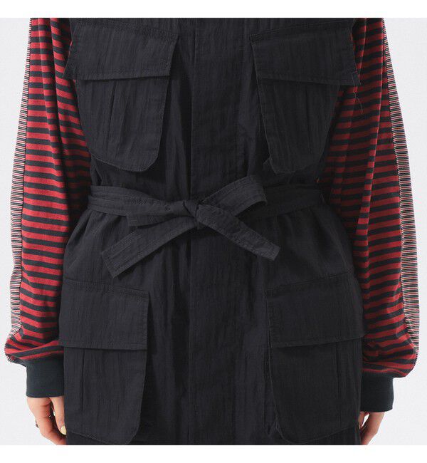 BEAMSBOY「ミリタリー ノースリーブ ワンピース」|ワンピース|