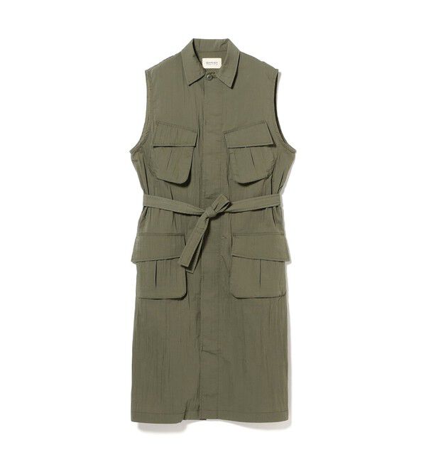 BEAMSBOY「ミリタリー ノースリーブ ワンピース」|ワンピース|