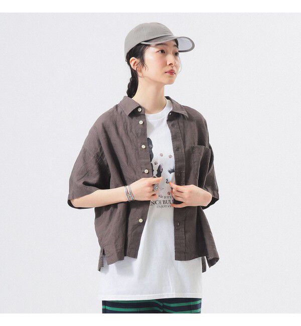 BEAMSBOY「リネン ソリッド ショートスリーブ」|シャツ・ブラウス|