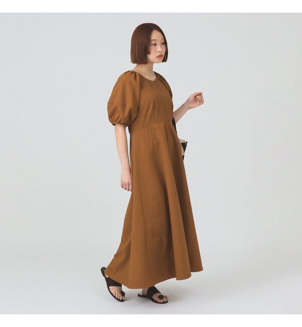 Ray BEAMS 「サッカー ランタンスリーブ ワンピース」|ワンピース|