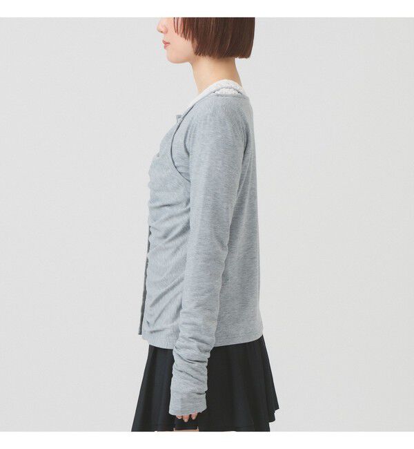 Ray BEAMS 「キャミソール レイヤード ギャザー Tシャツ」|Tシャツ・カットソー|