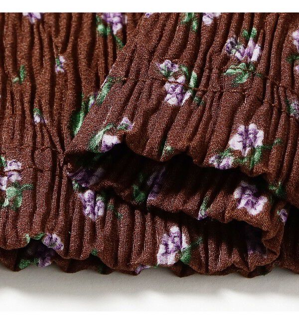 Ray BEAMS 「フラワー プリント カットアウト ワンピース」|ワンピース|