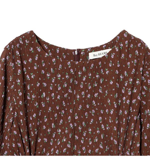 Ray BEAMS 「フラワー プリント カットアウト ワンピース」|ワンピース|