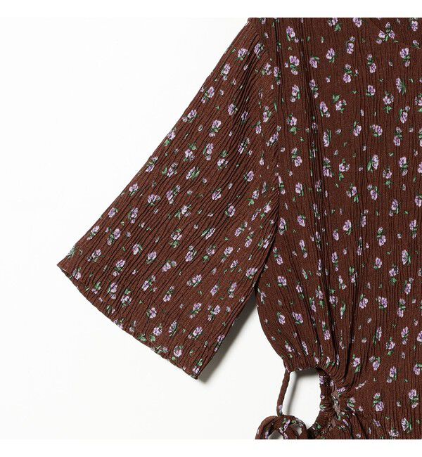 Ray BEAMS 「フラワー プリント カットアウト ワンピース」|ワンピース|