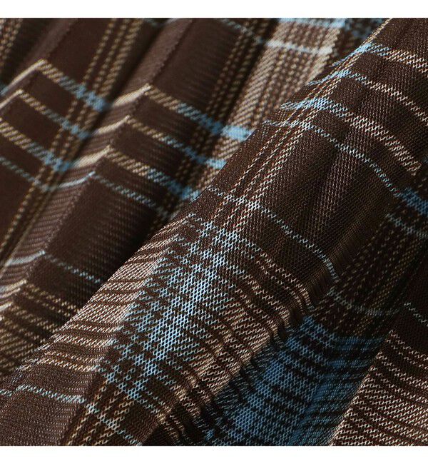 Ray BEAMS 「チュール チェック プリーツ スカート」|スカート|