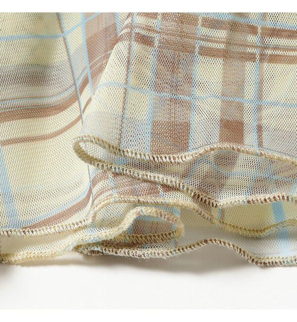 Ray BEAMS 「チュール チェック プリーツ スカート」|スカート|