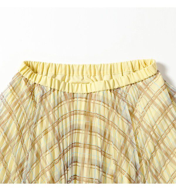 Ray BEAMS 「チュール チェック プリーツ スカート」|スカート|