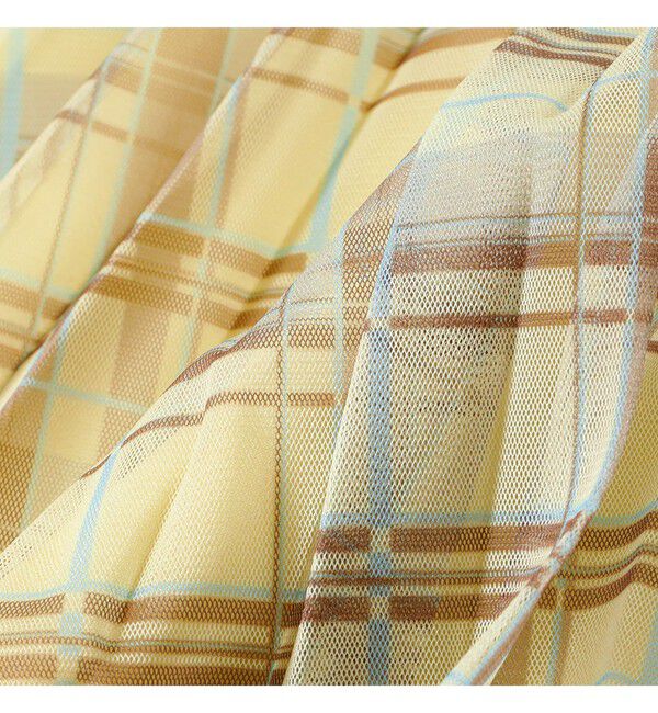 Ray BEAMS 「チュール チェック プリーツ スカート」|スカート|