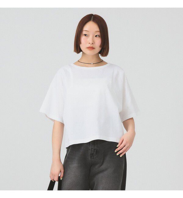 Ray BEAMS 「ワイドスリーブ ボックス Tシャツ」|Tシャツ・カットソー|WHITE