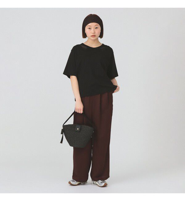 Ray BEAMS 「シアー キリカエ クルーネック Tシャツ」|Tシャツ・カットソー|