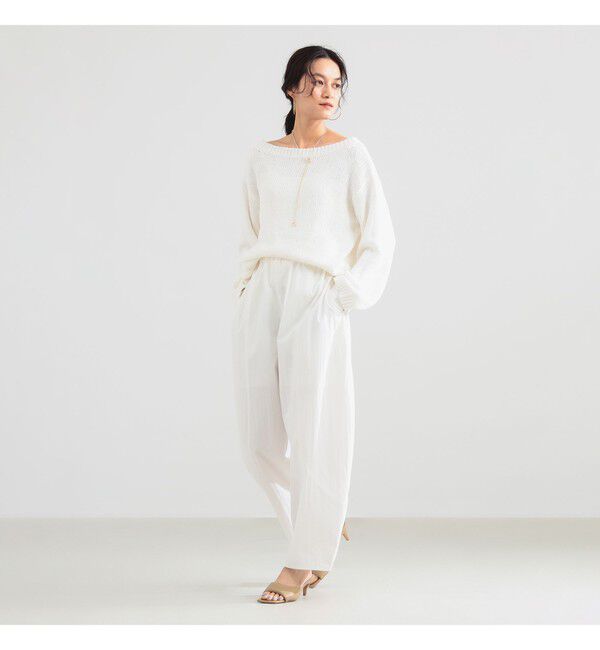 Demi-Luxe BEAMS 「コットン ローゲージ ロングスリーブ プルオーバー」|ニット・セーター|